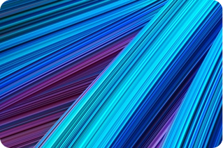 Abstract flowing lines in blue, cyan and purple