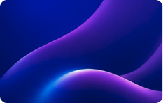 Abstract blue and purple flowing shapes